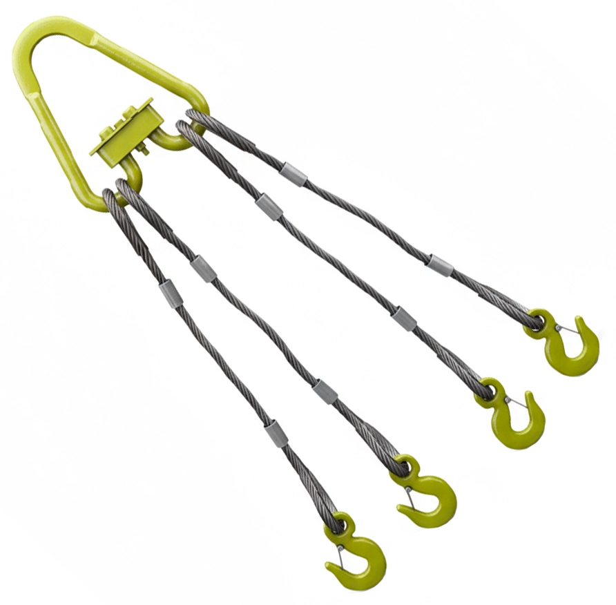 Строп канатный четырехветвевой 4СК-20т 4м (опрессовка)