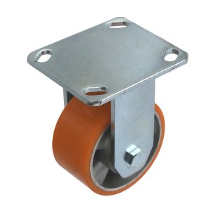 FCAL 46 - Большегрузное полиуретановое колесо 100 мм (неповорот., площадка)